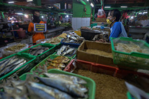 Mayestik Fresh Fish Market in Jakarta